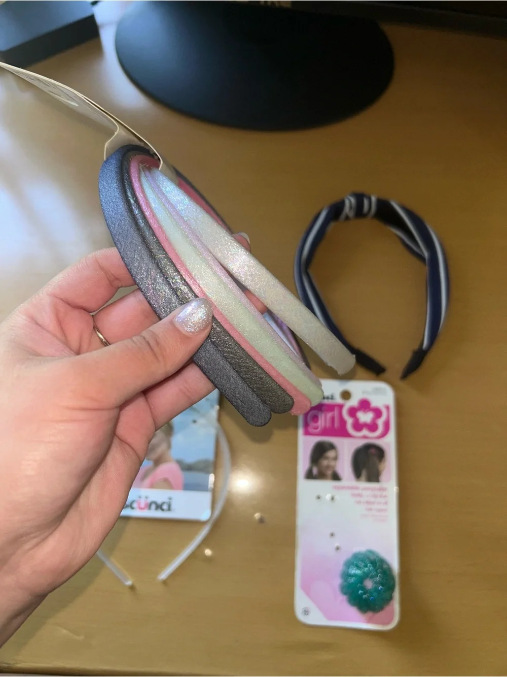 NWT - Scunci Pastel and Navy Headband Bundle